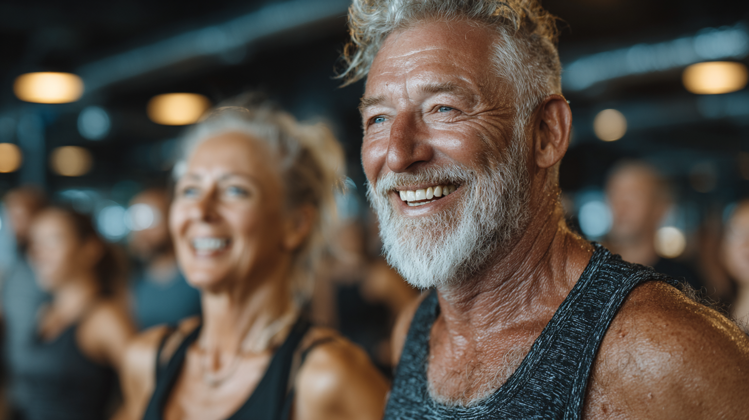 Boldog résztvevők csoportképe